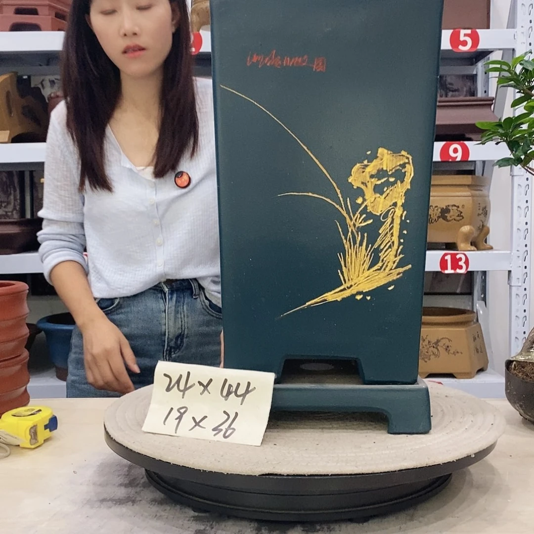 紫砂花盆样品处理