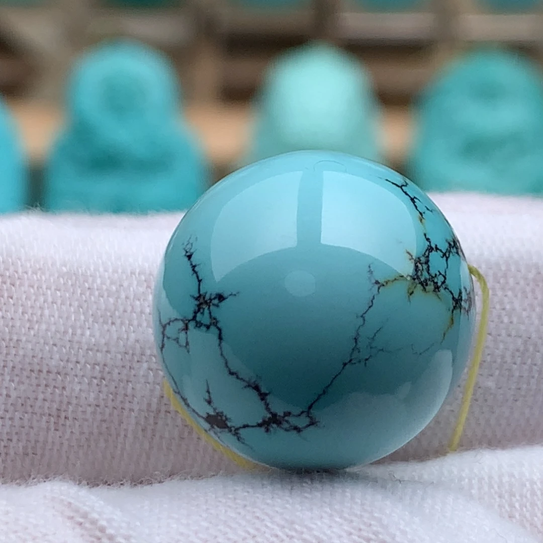 绿松石未镶嵌珠宝奇石18mm