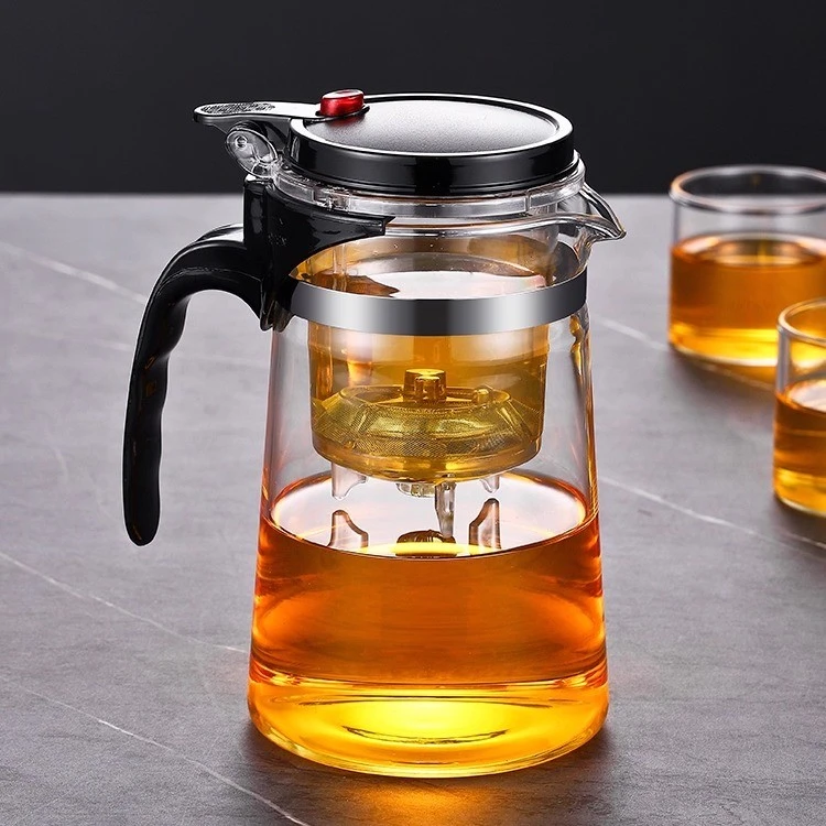飘逸杯玻璃泡茶壶单壶茶水分离冲茶器家用过滤茶具茶壶防爆泡茶杯