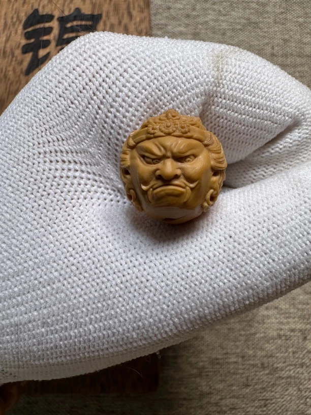 猴头核桃雕刻单颗三面冥王半手工雕刻文玩配饰男士礼物