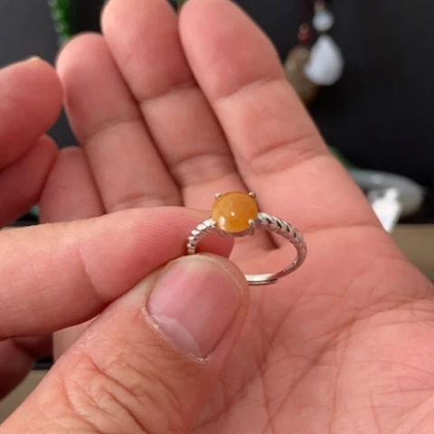 翡翠颈饰银S925镶嵌好看