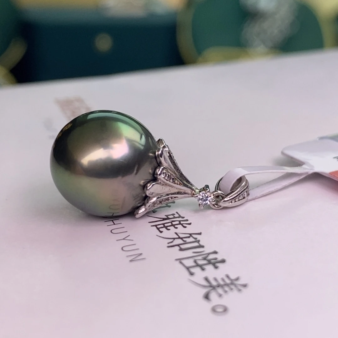 颈饰银S925镶嵌海水珍珠