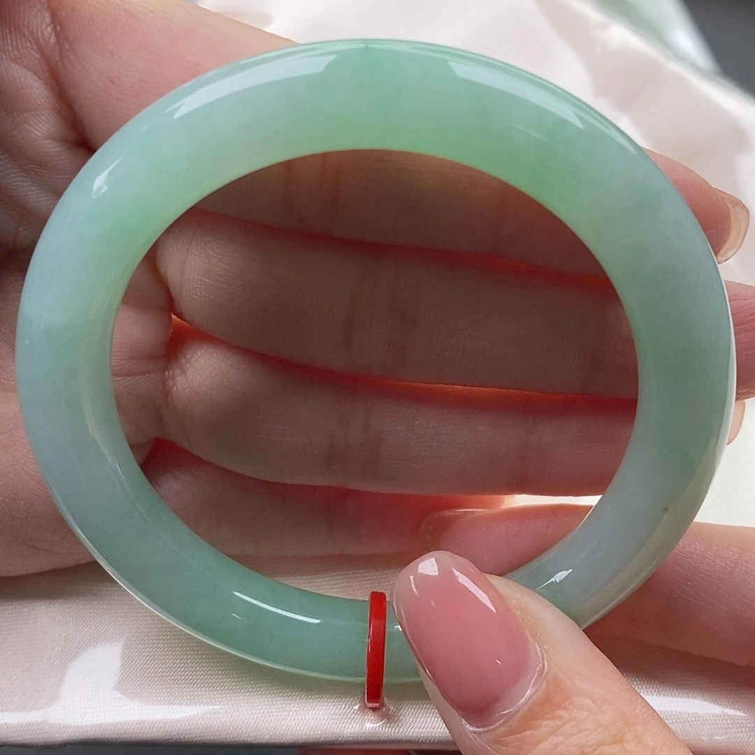 翡翠未镶嵌手镯缅甸天然A货翡翠 52