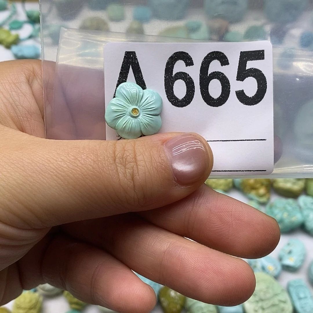 未镶嵌绿松石绿松石配饰定制