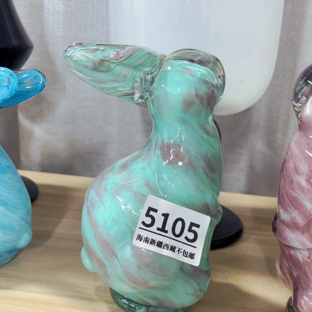 兔子5105 家悦美居琉璃摆件