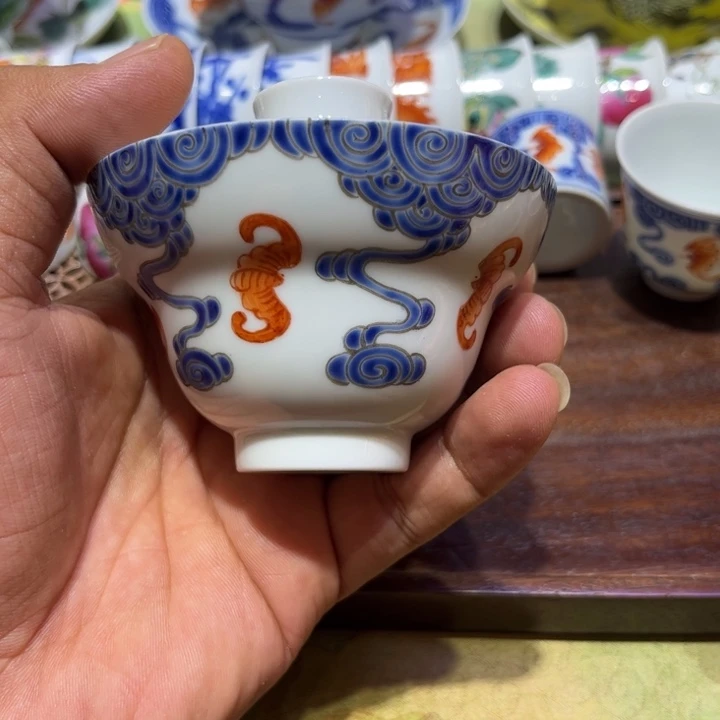 纯手绘精品盖碗杯