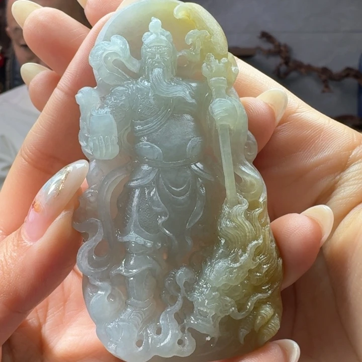 定制翡翠未镶嵌关公