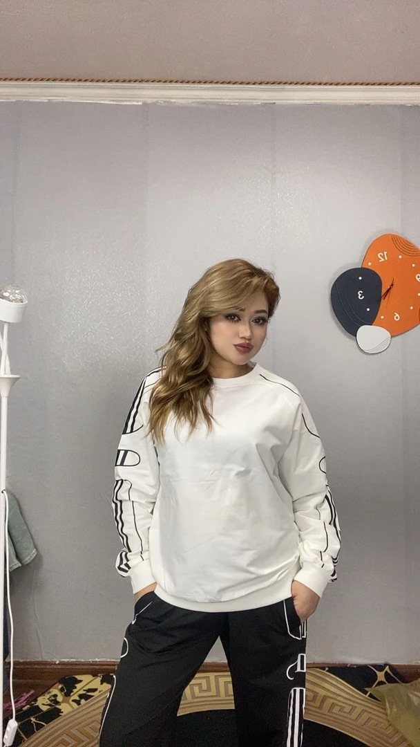 2025新款男女情侣网红休闲时尚百搭潮流卫衣裤子两件套套装包邮