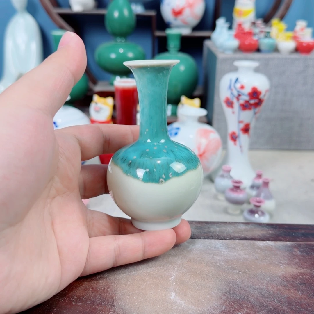 陶瓷手工小花器摆件