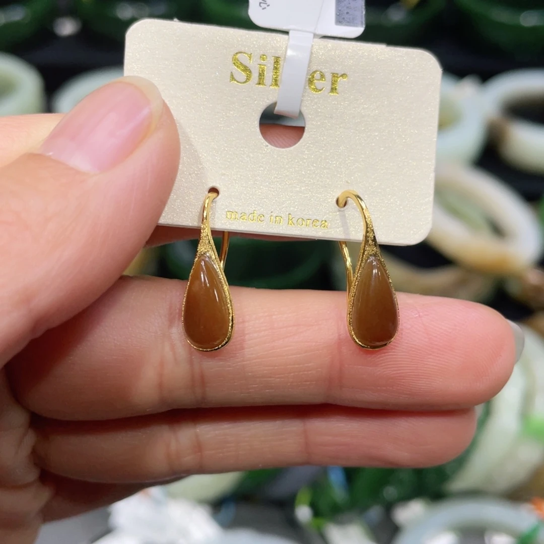 银S925镶嵌手镯和田玉