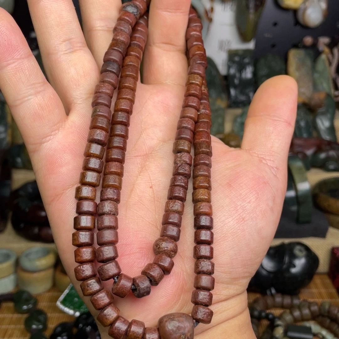 岫岩河磨玉（透闪石质玉）未镶嵌颈饰8×6