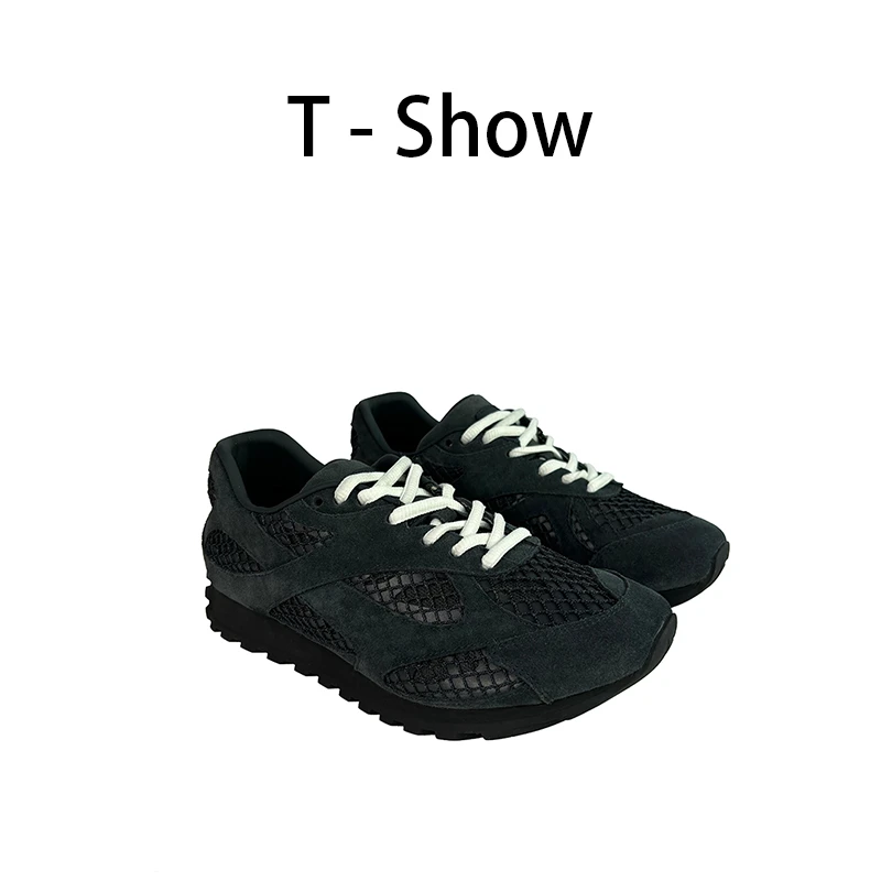 T-Show [维多利亚的风]时尚舒适真皮跑步健身运动休闲鞋