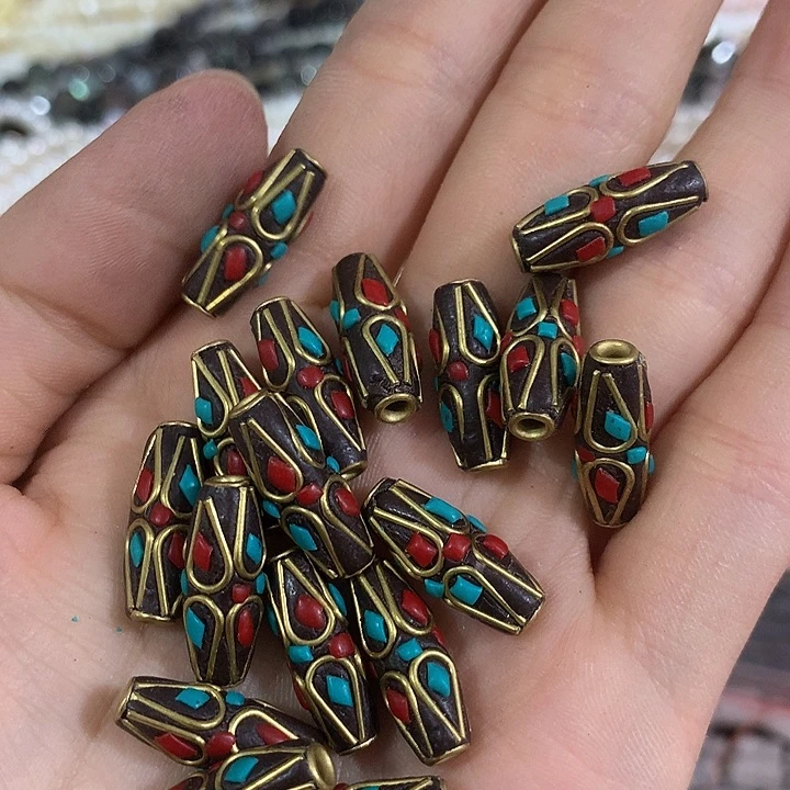 2颗橄榄珠尼泊尔配饰