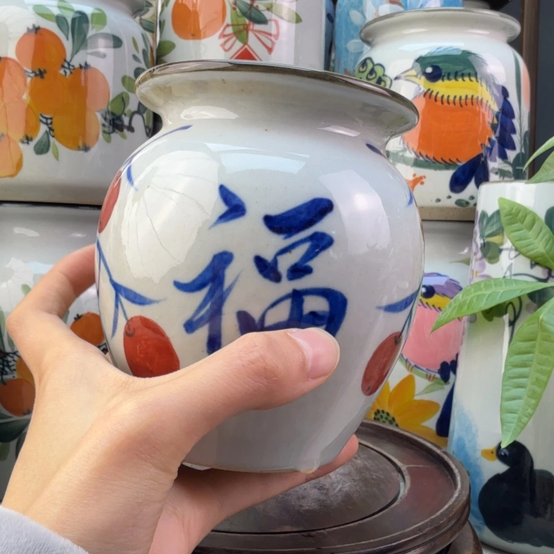 景德镇纯手绘陶瓷花瓶