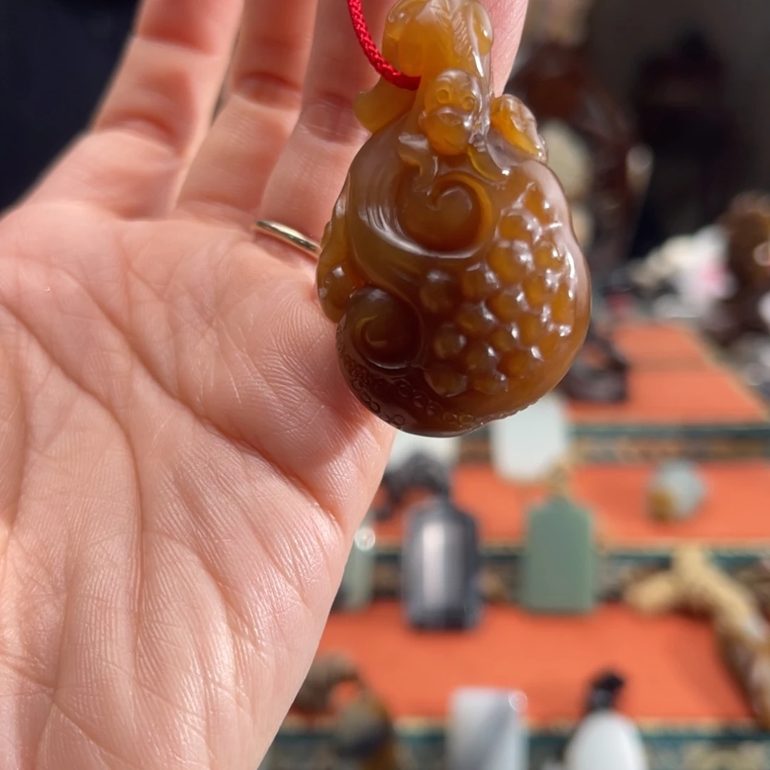 和田玉颈饰未镶嵌秋**过