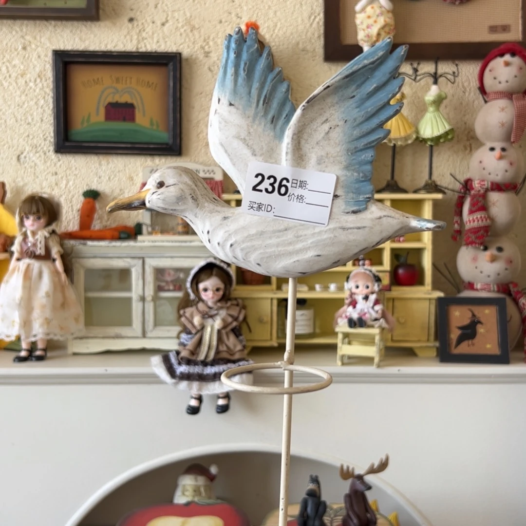 木默认微瑕微脏！外贸样品摆件挂件236