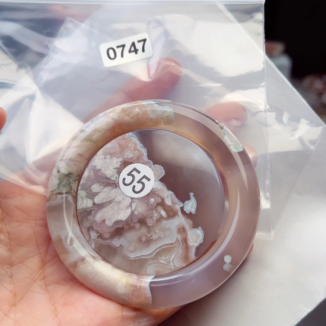玛瑙/玉髓手镯未镶嵌紫***思