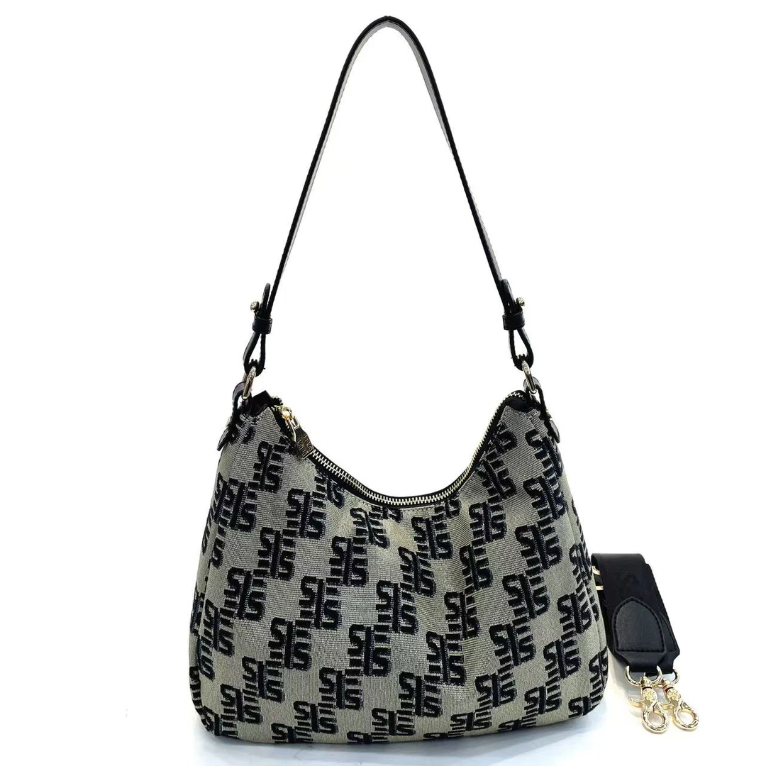 圣.梵新品提花面料简约通勤腋下包休闲小众潮流