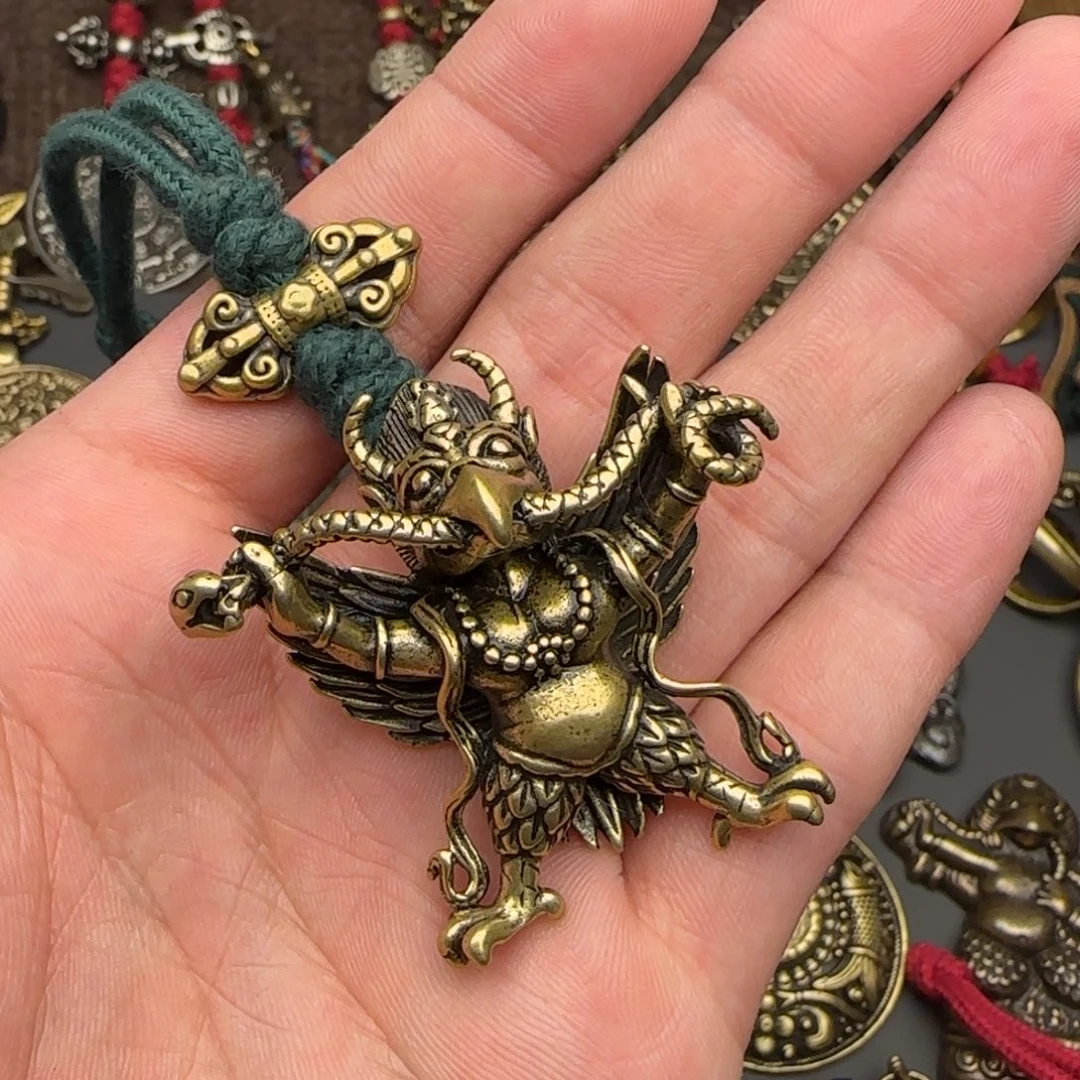 塔***老铜大鹏鸟吊坠喜欢的来