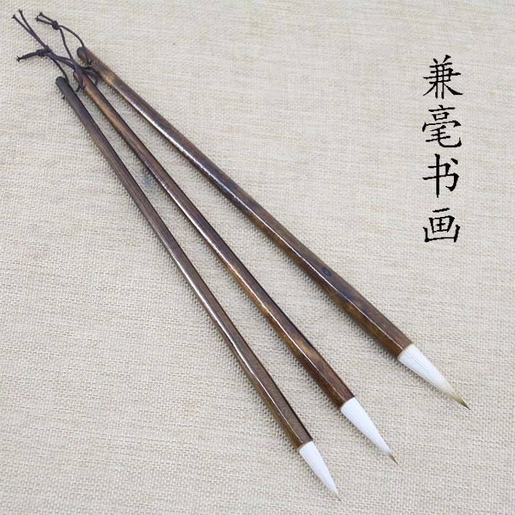 毛笔江西文港写毛笔字兼毫毛笔学生毛笔文房四宝文港毛笔