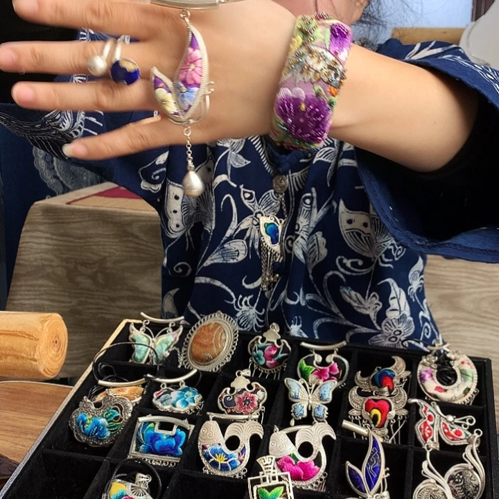 花岗石纯铜锡合金纯铜项链吊坠