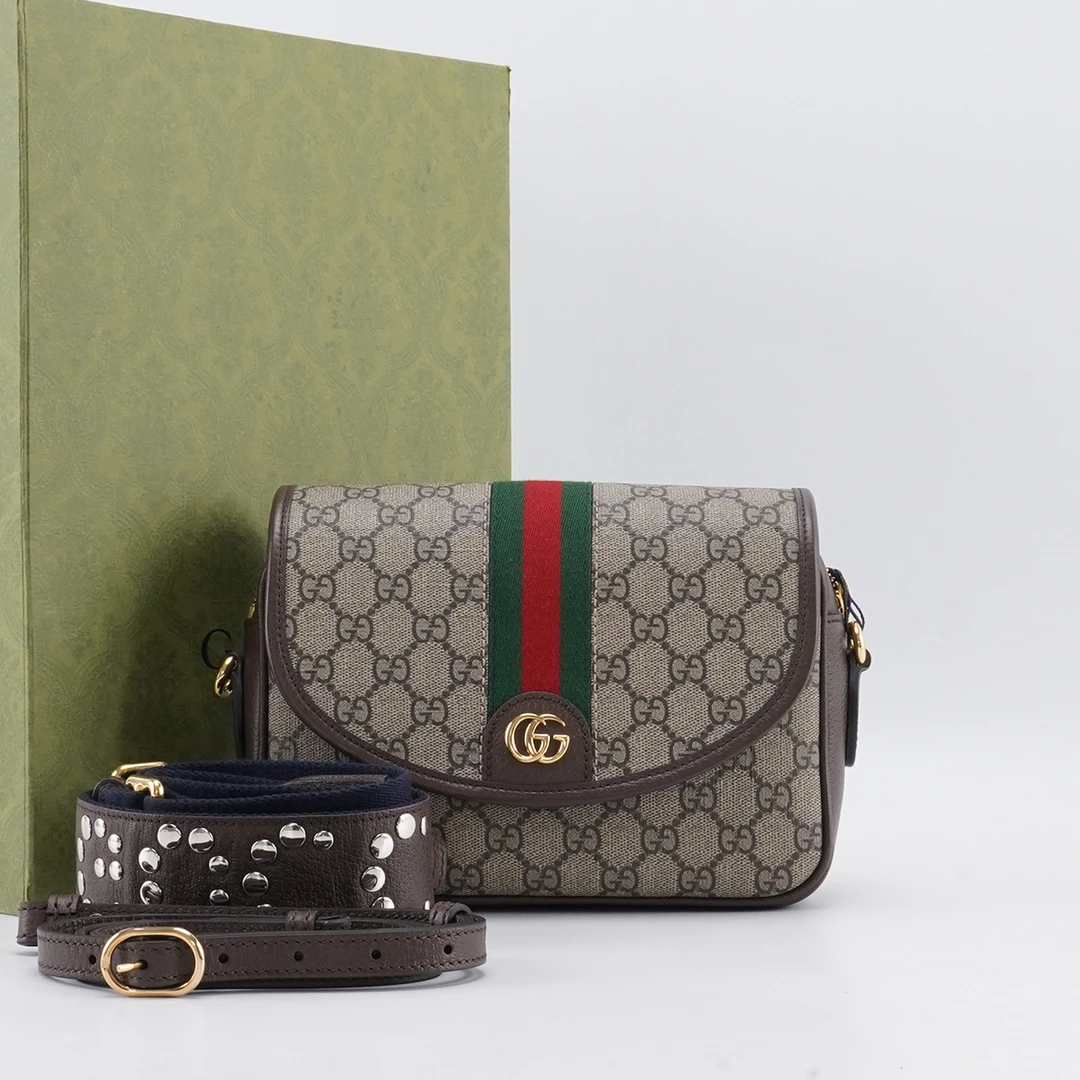 95新 GUCCI/古驰 【总仓】ophidia邮差包小号/BGH005200002