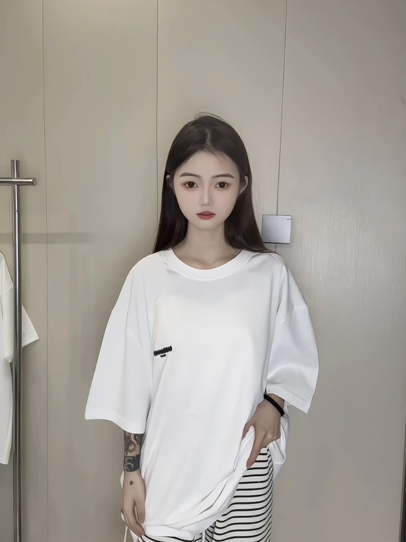 2025新款夏季短袖ins衣服男女韩版宽松半袖t恤上衣白色运动