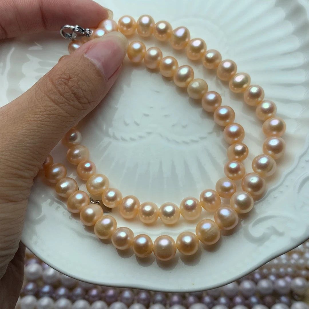 未镶嵌淡水珍珠6-7d49项链