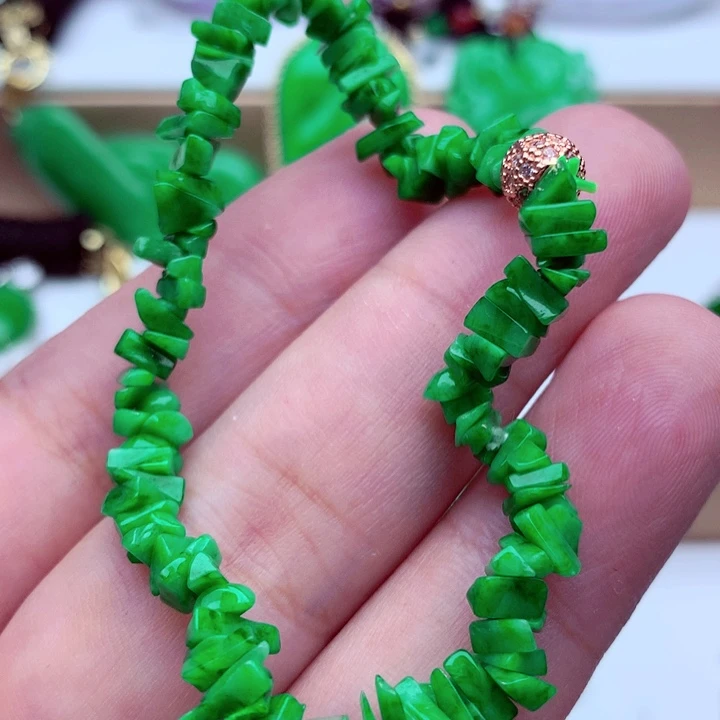 翡翠未镶嵌手链手串