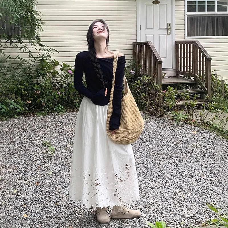 春季套装女装2025新款高级韩系氛围感小个子穿搭上衣半身裙两件套