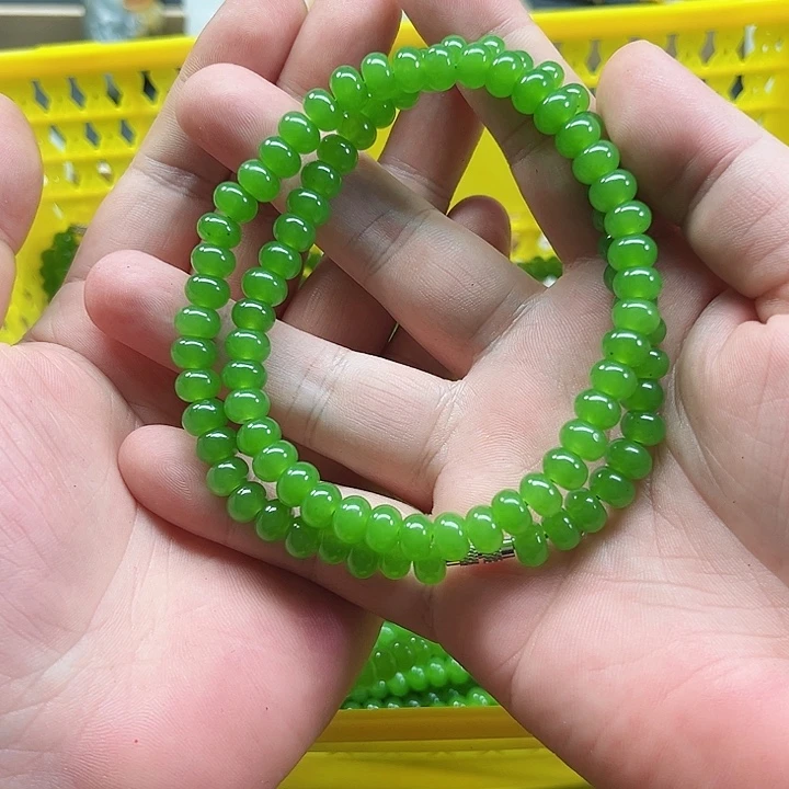 手链未镶嵌和田玉（糖玉）