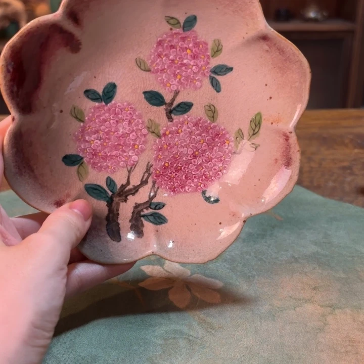 柴烧纯手工手绘陶瓷
