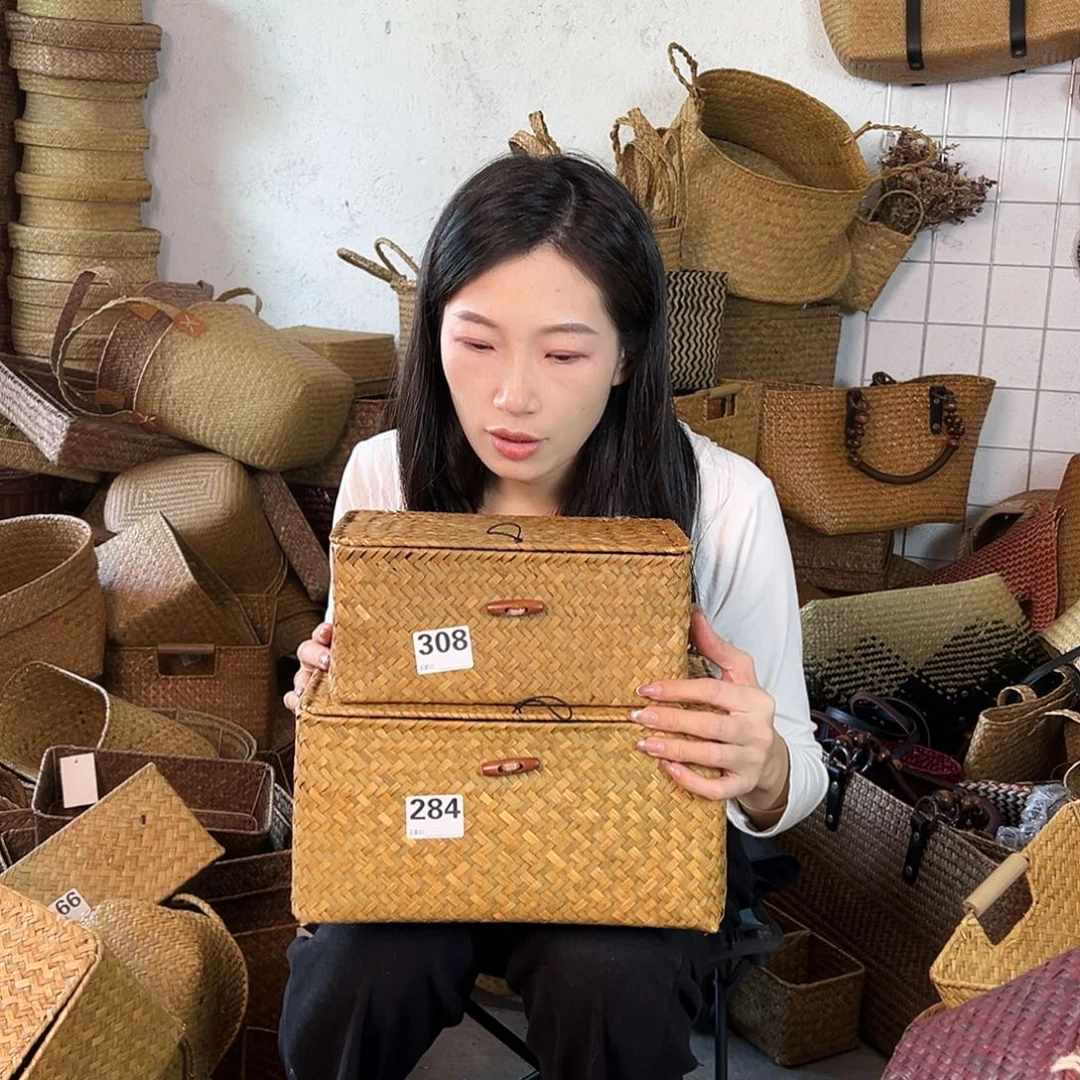 草编草编包/草编收纳盒微瑕疵