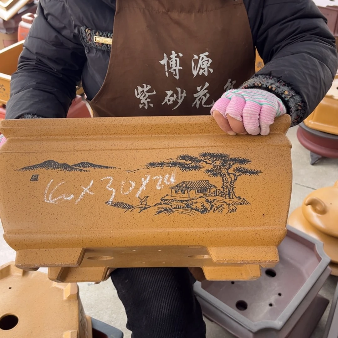 紫砂花盆盆景艺术