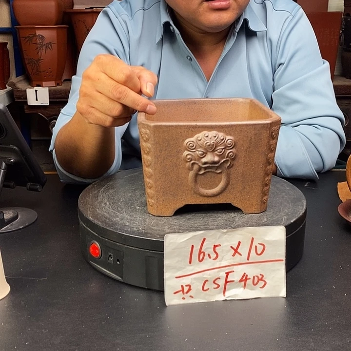 紫砂花盆货号一只CSF403