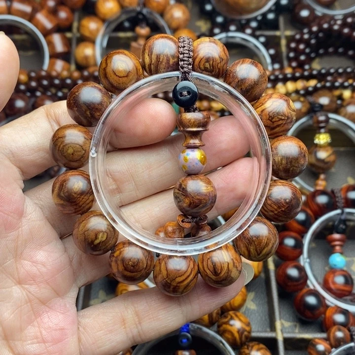 吴***子黄花梨/降香黄檀手串/手链1.5鬼眼花