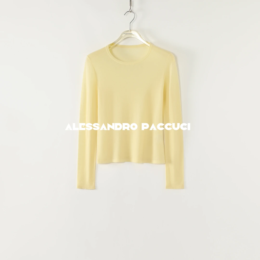 AP洛哥53085ST 水溶羊毛圆领多色轻薄简约时尚百搭长袖套头衫