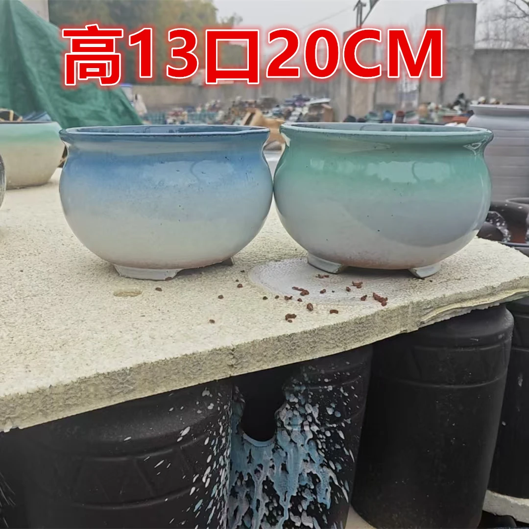 粗陶陶瓷法师老桩多肉绿植植物紫砂简约手工特价花盆直筒有孔