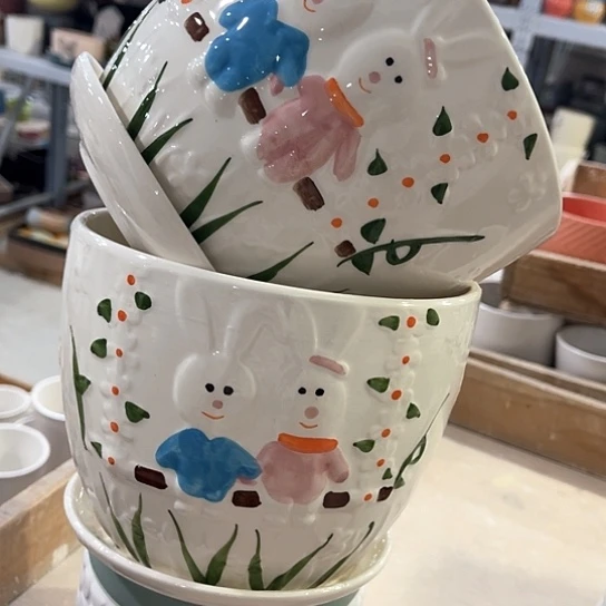 多肉绿植陶瓷花盆9.9包邮