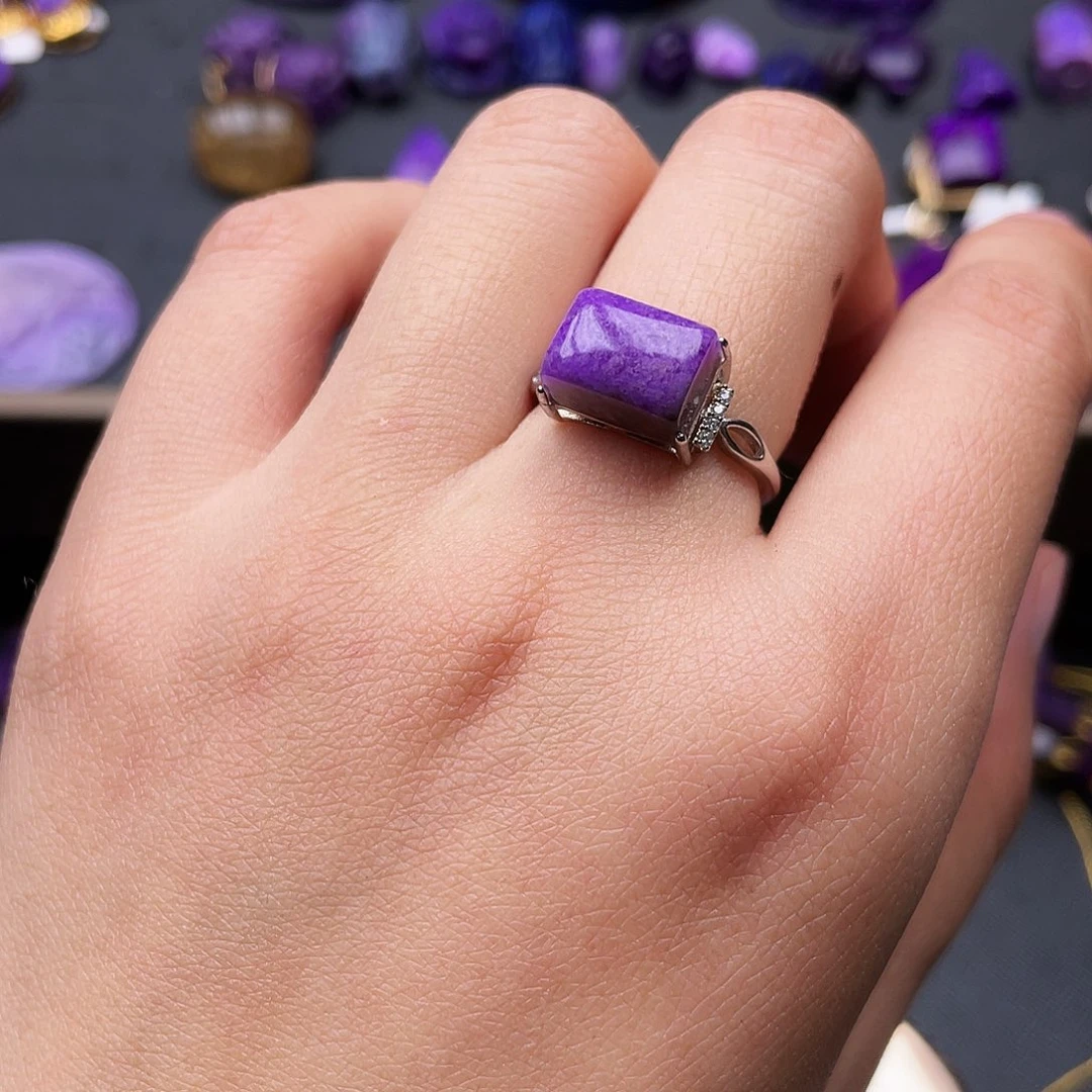 苏纪石（舒俱来）戒指银S925镶嵌