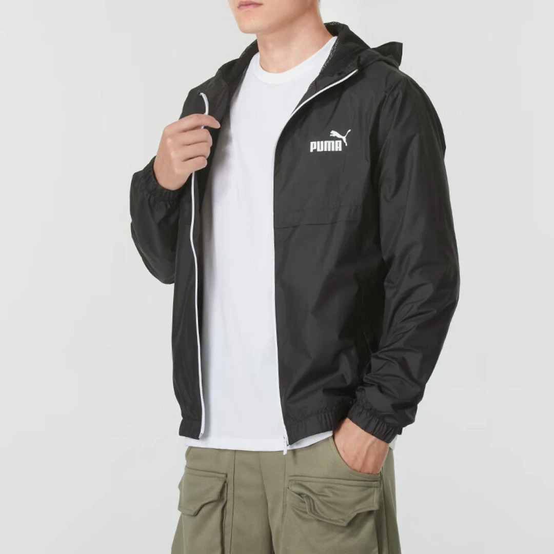 PUMA/彪马男装2024秋新款运动服外套梭织连帽休闲夹克透气上衣