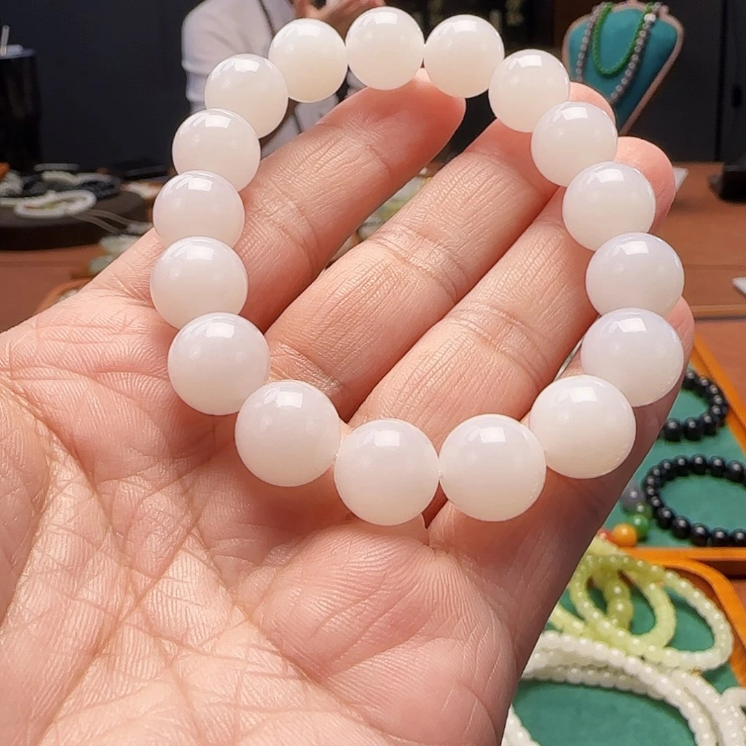 和田玉未镶嵌手链