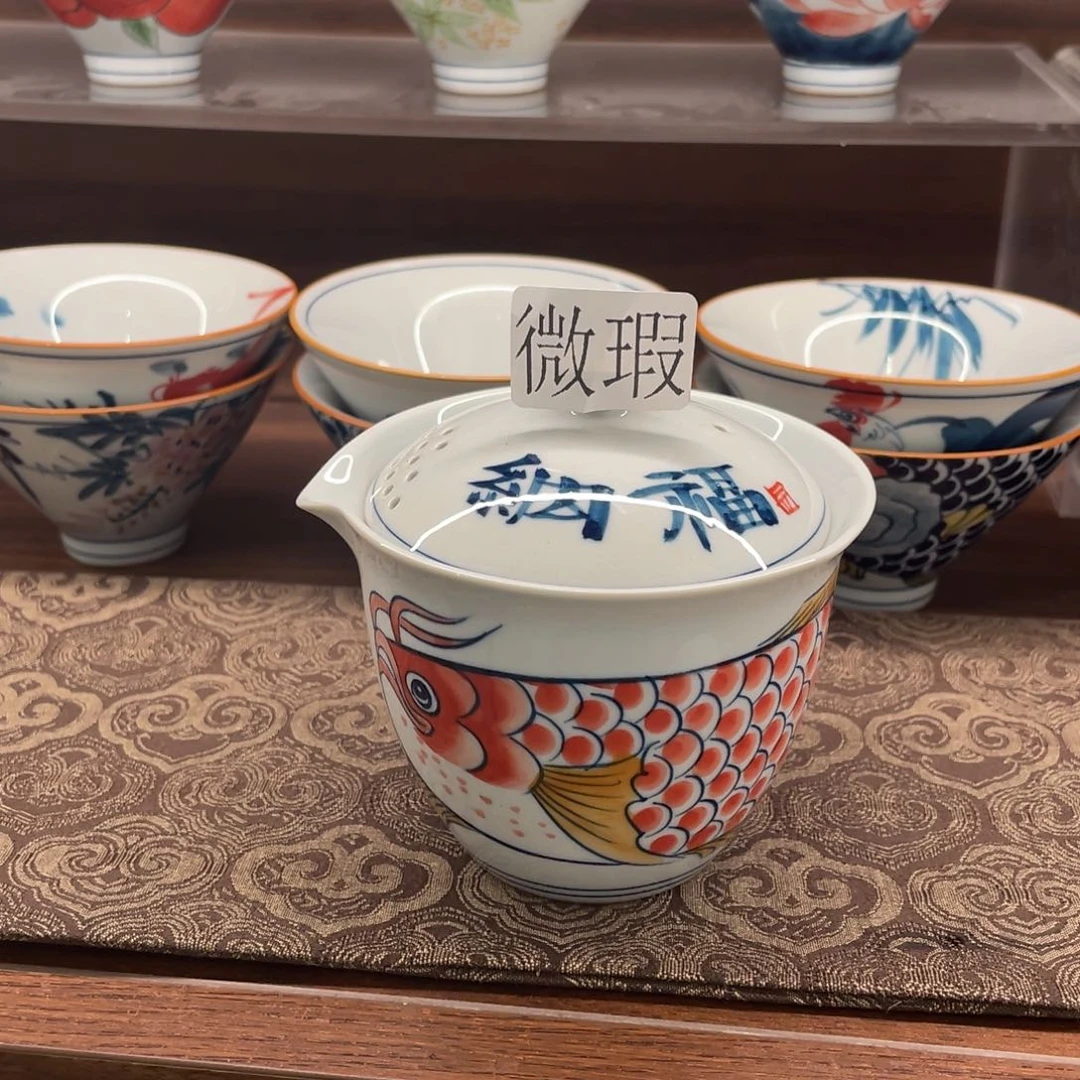 有瑕釉下彩纯手绘