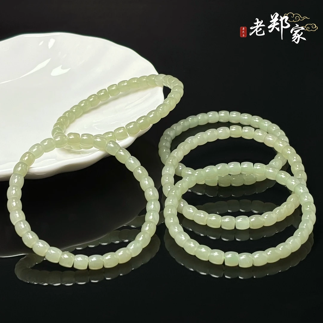 【老郑家】和田玉手串 1883 多样性发1件 约6mm