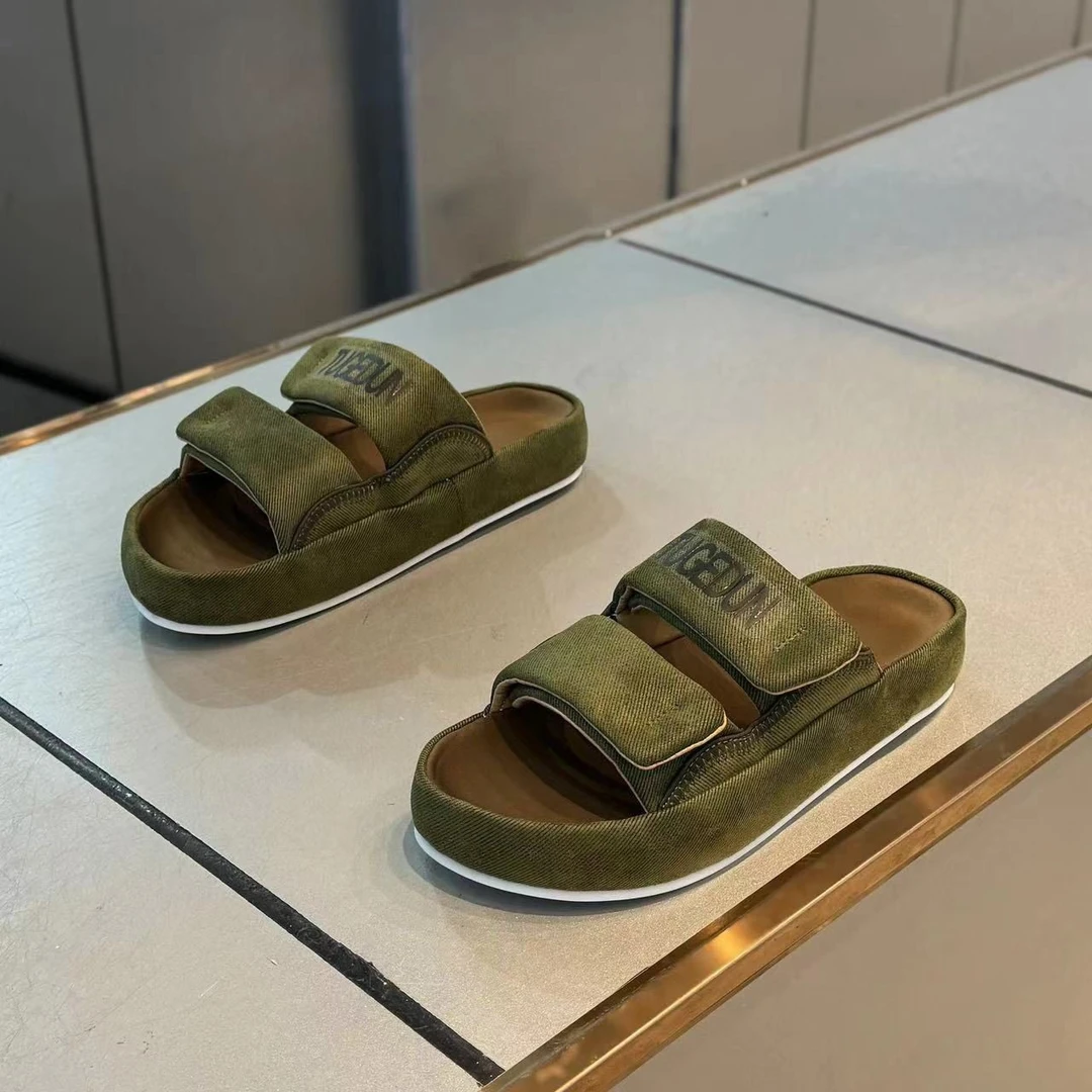 拖鞋男2025夏季新款潮流百搭外穿一字拖欧货时尚潮牌休闲沙滩凉拖