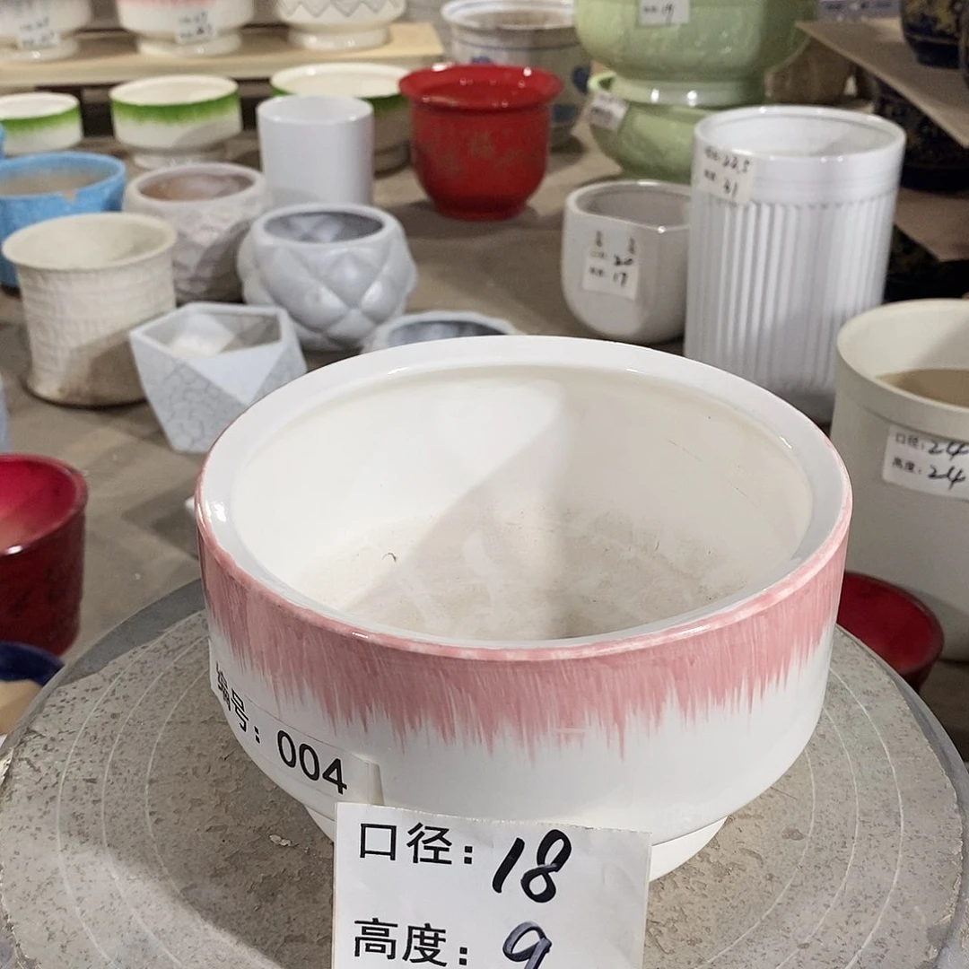 【闪购商品】陶瓷微瑕花盆-CCH004-1个小号