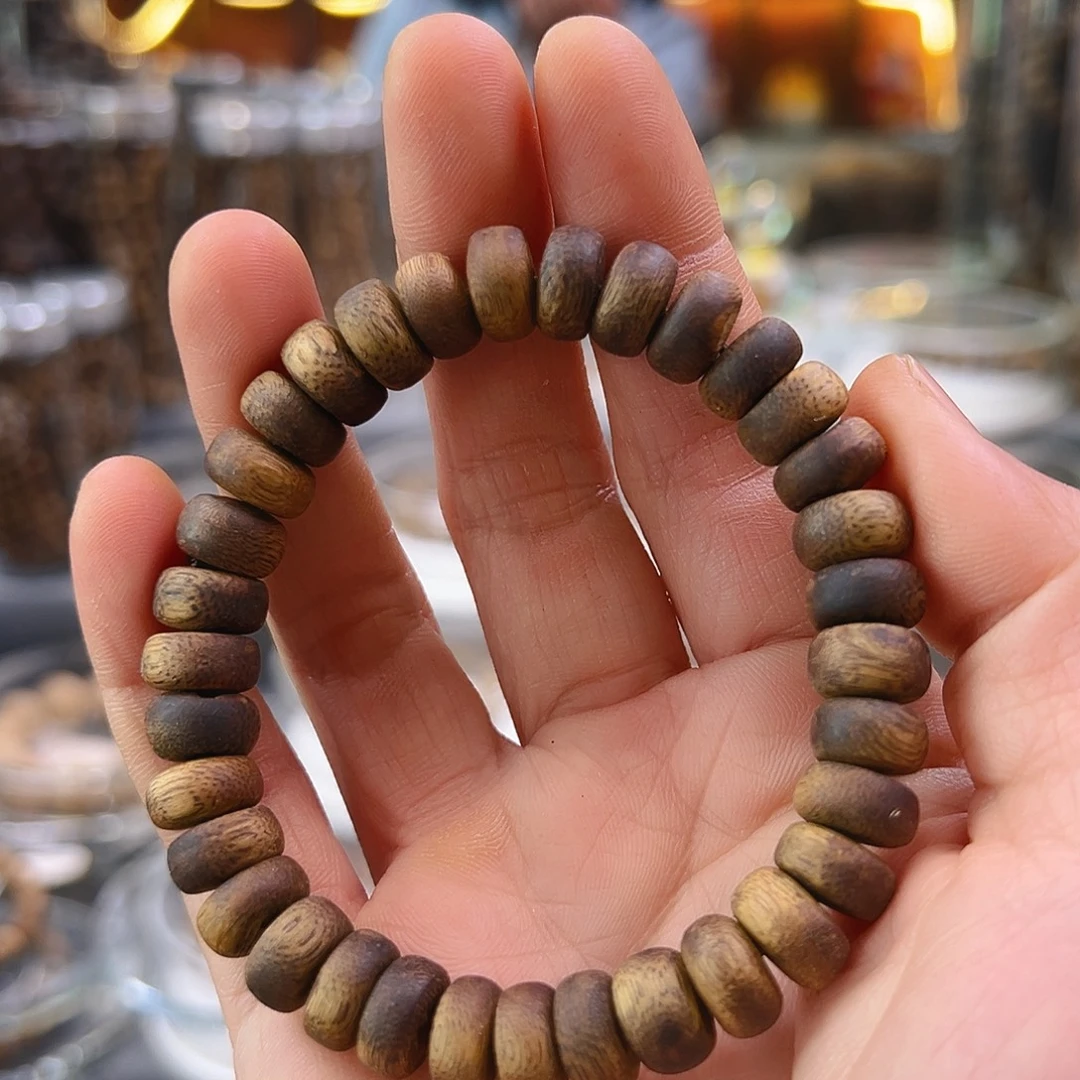 手串沉香棋楠算盘珠单圈