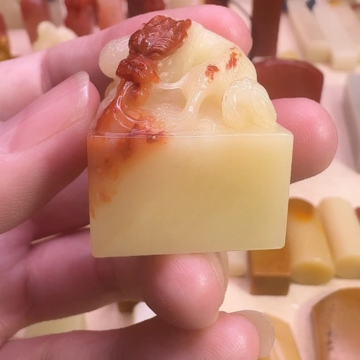 大***林印石寿山石芙蓉龙印章