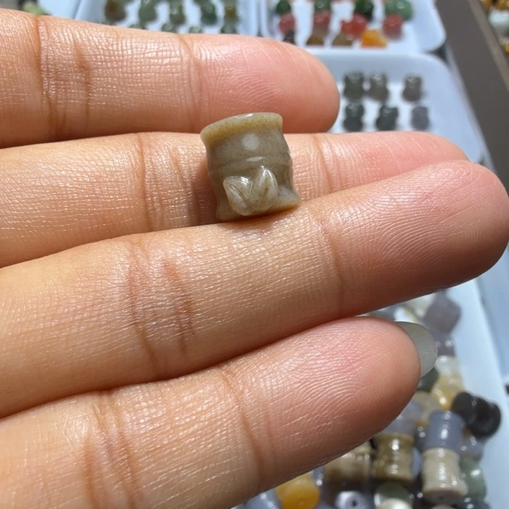 森***树未镶嵌和田玉珠宝半成品