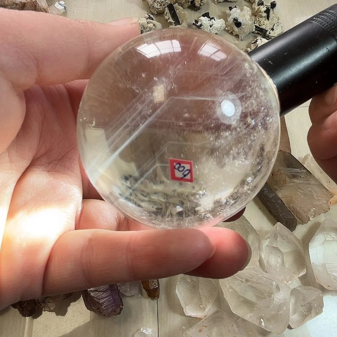 水晶未镶嵌珠宝半成品千层球
